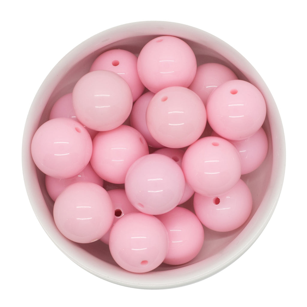 Light Pink Solid Beads 20mm (Package of 10)