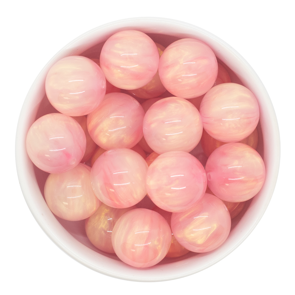 Light Pink Pearly Luster Beads 20mm (Package of 10)